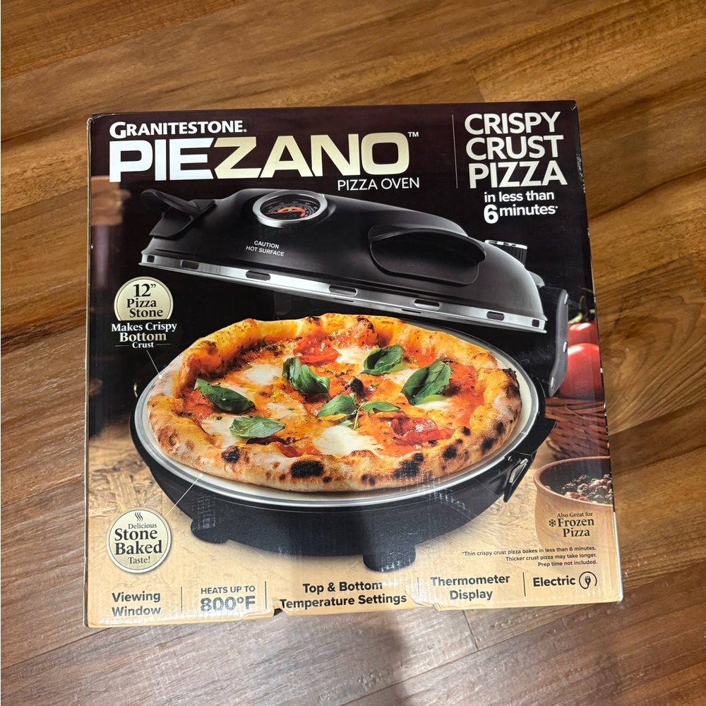 Granitestone Piezano Black Pizza Oven